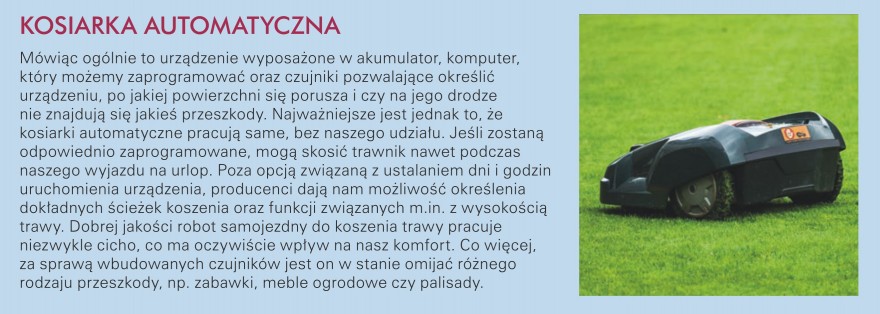 Zdj 3. Kosiarka automatyczna