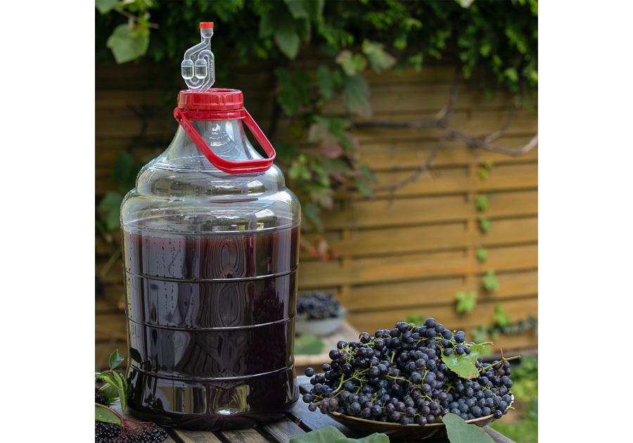 Zdjęcie: Balon do wina plastikowy z uchwytem 15 L BROWIN