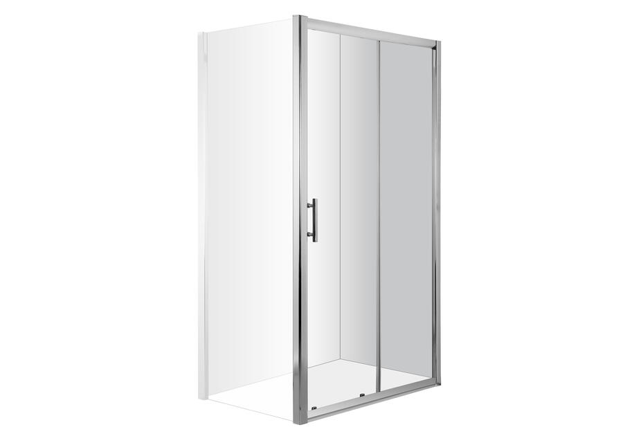 Zdjęcie: Drzwi prysznicowe wnękowe 140 cm - przesuwne Cynia chrom DEANTE