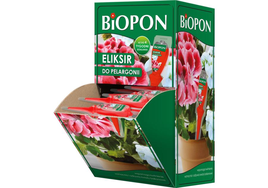 Zdjęcie: Eliksir do pelargonii i innych roślin balkonowych 32x35 ml + 4 szt BROS